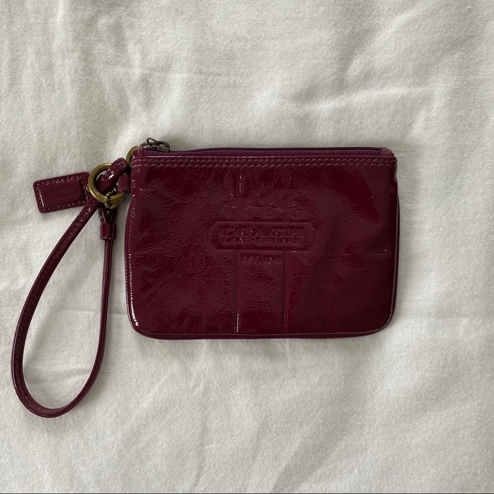 Coach Patent Leather Wristlet
